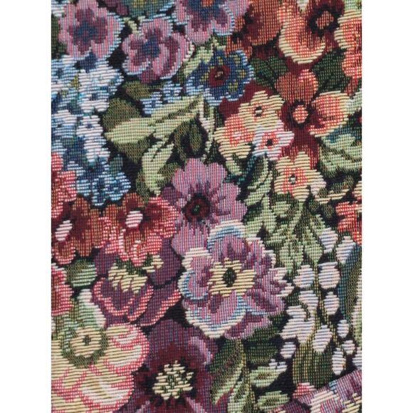 Vintage Floral Tapestry Vest Waistcoat Small Boho Cottagecore Indie Whimsical - Picture 4 of 5
